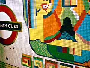 london underground tube mosaics