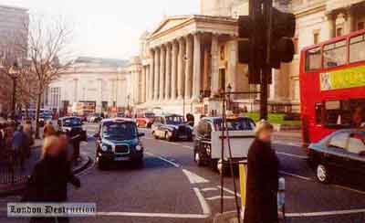 Trafalgar Square's much used roadspace