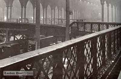 Old Liverpool Street. The former walkway array.