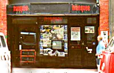 Marquee Club. Wardour Street. Soho. London. Front entrance